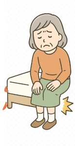 変形性膝関節症　進行について